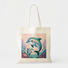 Bolso De Tela Delfín Mamá y Bebé