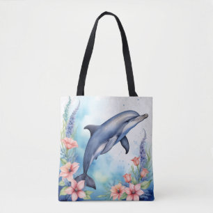 Bolso De Tela Delfín marino