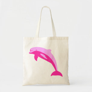 Bolso De Tela Delfín rosado