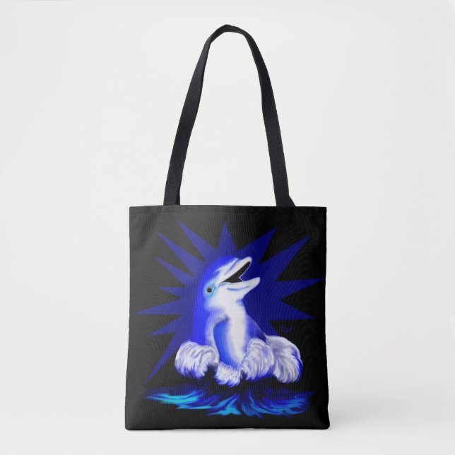 Bolso De Tela Delfín sonriente (Anverso)