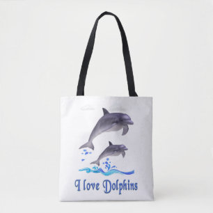 Bolso De Tela Delfines