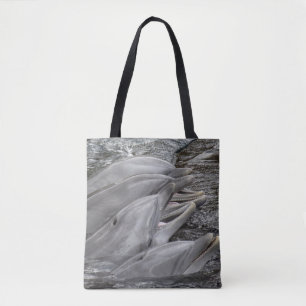 Bolso De Tela Delfines riéndose