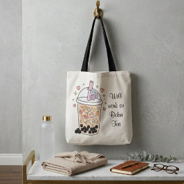 Bolso De Tela delicacy poise look bubble tea style custom name