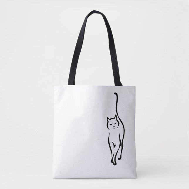 Bolso De Tela Delicado de gato (Anverso)