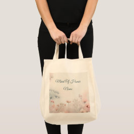 Bolso De Tela Delicado Encaje Floral de la Reina Ana para Bodas