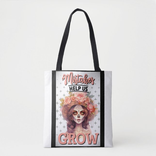 Bolso De Tela Delicias de cráneo de azúcar rosa (Anverso)