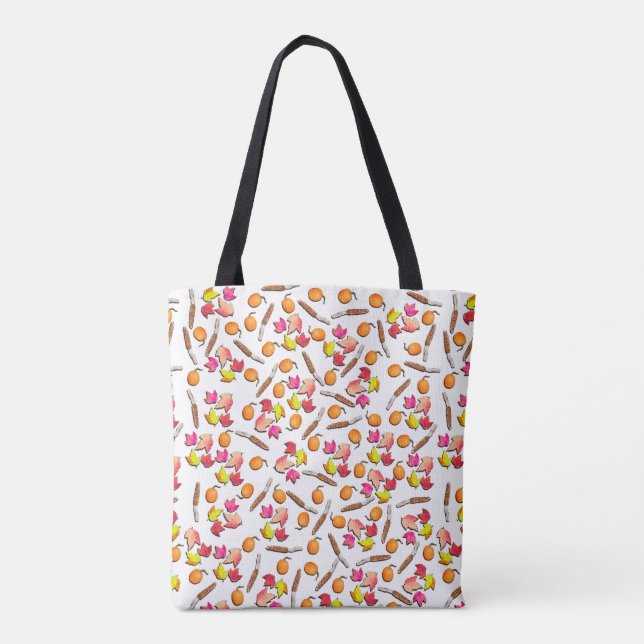 Bolso De Tela Delicias de la temporada de otoño (Reverso)
