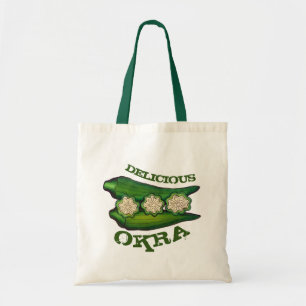 Bolso De Tela Deliciosa Cocina De Cocina De Okra Pods