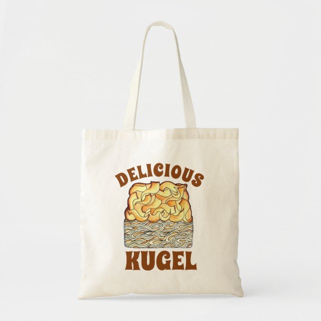 Bolso De Tela Delicioso Kugel Judío Egg Noodle Casserole (Frente)