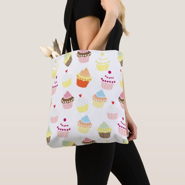 Bolso De Tela Deliciosos pasteles de cumpleaños decorados (Detalle)