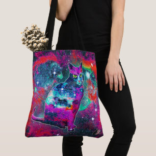 Bolso De Tela Delta de gato cósmico