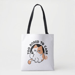 Bolso De Tela Demasiado Aburrido para Importar – Frase Divertida
