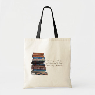 Bolso De Tela Demasiado encariñado con libros libro-viejos con