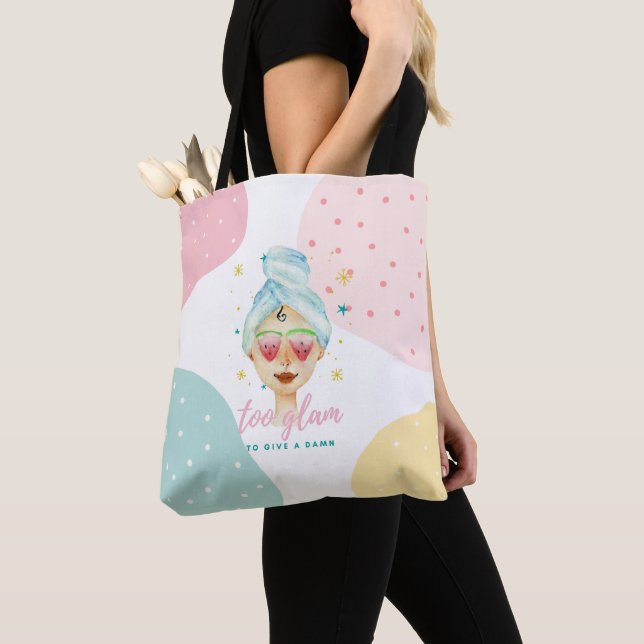 Bolso De Tela Demasiado Glam Para Dar Un Gracioso Chica De Memes (Detalle)