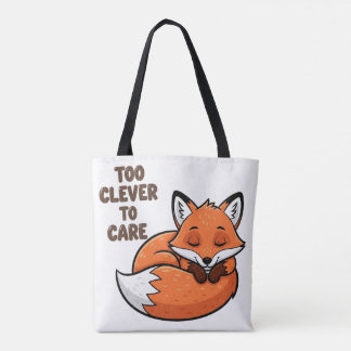 Bolso De Tela Demasiado inteligente para preocuparse - Ilustraci