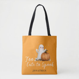 Bolso De Tela Demasiado Lindo para Asustar Naranja 