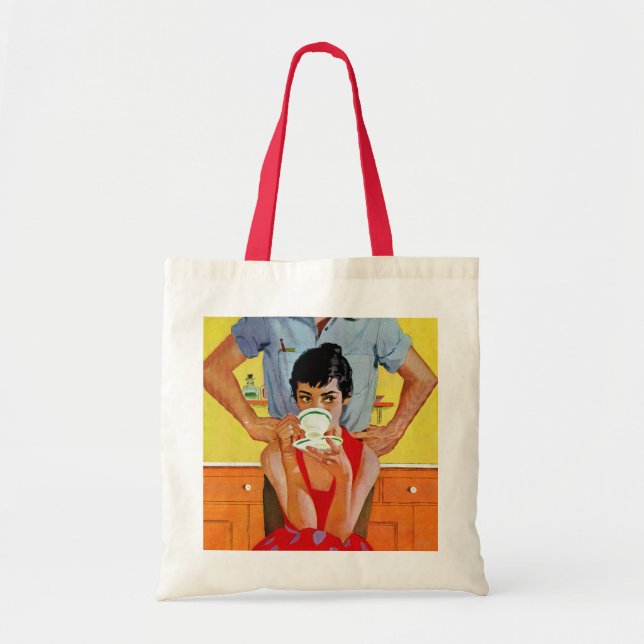 Bolso De Tela Demasiado tarde componer (Frente)