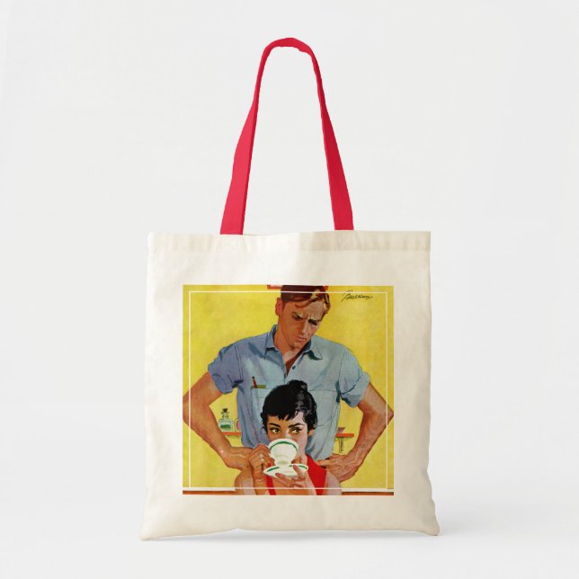 Bolso De Tela Demasiado tarde para inventarse (Frente)