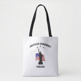 Bolso De Tela Democracia norteamericana para siempre con bandera