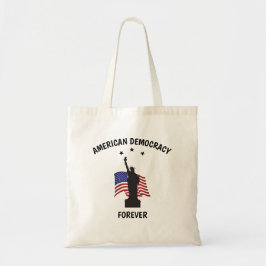 Bolso De Tela Democracia norteamericana para siempre con bandera