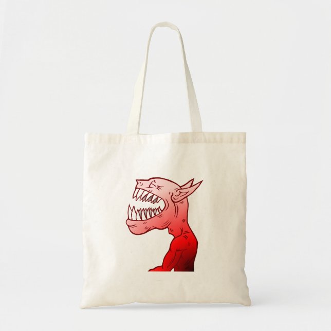 Bolso De Tela Demonio Feliz (Frente)