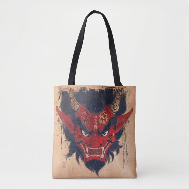Bolso De Tela Demonio japonés (Anverso)