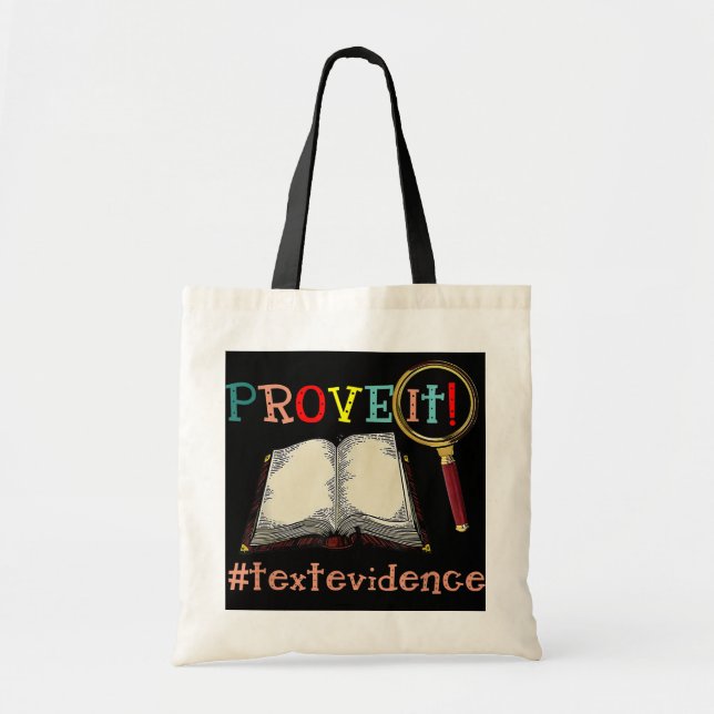 Bolso De Tela Demuéstrenlo El Profesor Leer Evidencias (Frente)