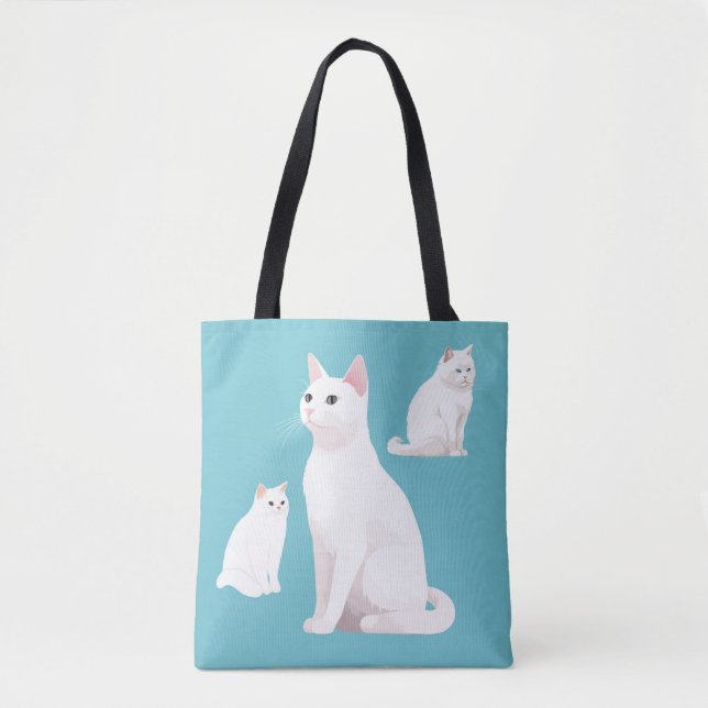 Bolso De Tela Demure gatos (Anverso)