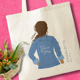 Bolso De Tela Denim Jacket Brown Hair Future Mrs.