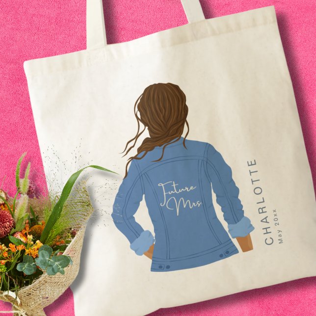 Bolso De Tela Denim Jacket Brown Hair Future Mrs. (Subido por el creador)