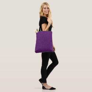 Bolso De Tela Denim texturado púrpura, Totebag