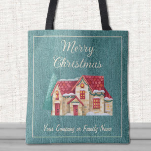 Bolso De Tela Denim verde azulado, empresa personalizada, casa d