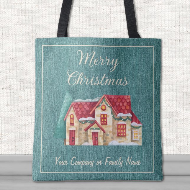 Bolso De Tela Denim verde azulado, empresa personalizada, casa d (Subido por el creador)