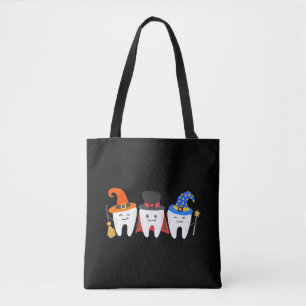 Bolso De Tela Dentista Halloween Teeth Dental