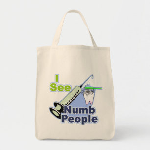 Bolso De Tela Dentistas e higienistas divertidos