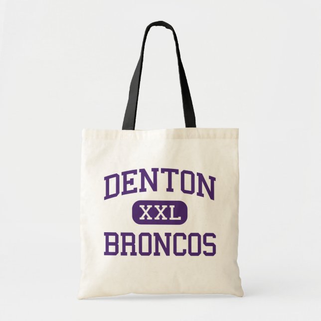 Bolso De Tela Denton - caballos salvajes - High School (Frente)