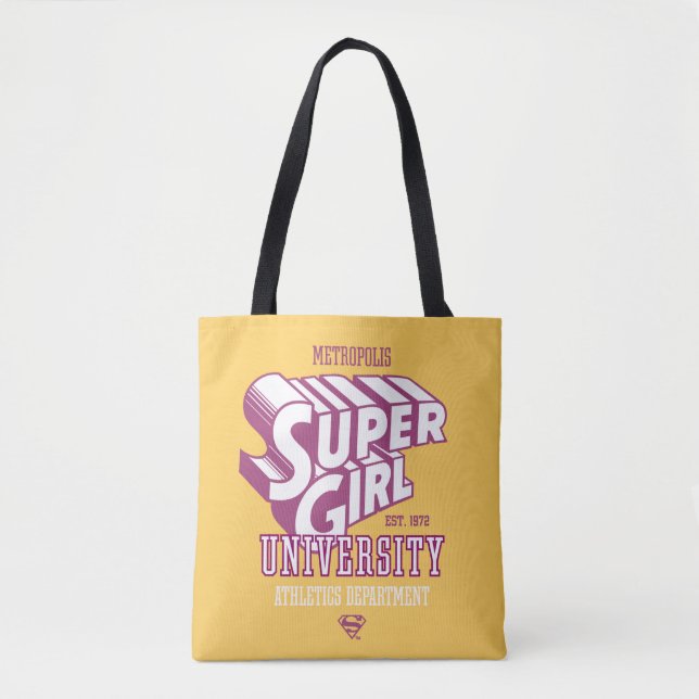 Bolso De Tela Departamento de Atletismo de la Superchica Metropo (Anverso)