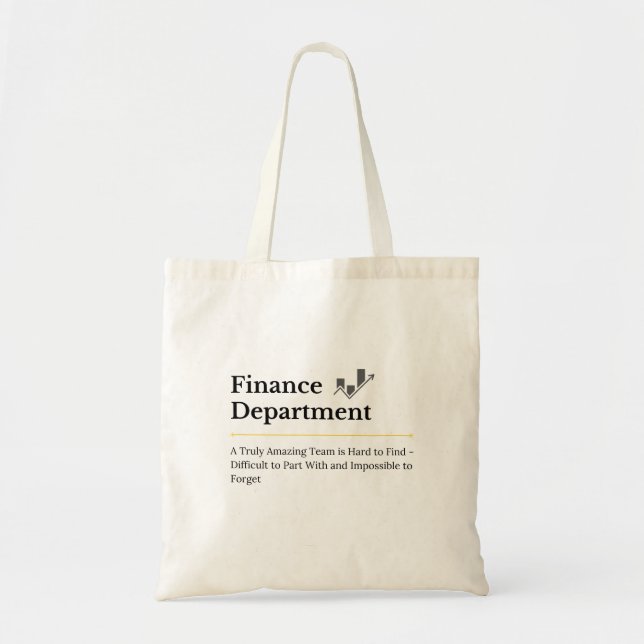 Bolso De Tela Departamento de Finanzas  (Frente)