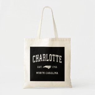 Bolso De Tela Deporte atlético de Charlotte North Carolina NC Vi