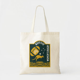 Bolso De Tela Deporte de rugby de las mujeres australianas