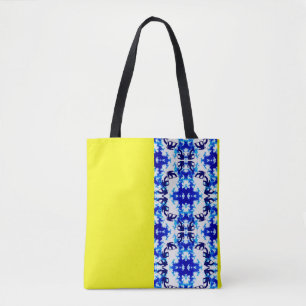Bolso De Tela Deporte de snowboard azul cielo amarillo