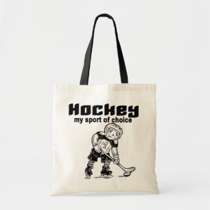 Bolso De Tela Deporte del hockey de camisetas y de regalos bien