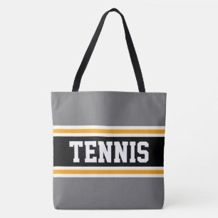 Bolso De Tela Deporte Divertido Gris Negro Blanco Naranja TENIS 