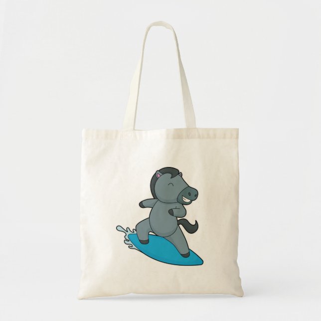 Bolso De Tela Deportes acuáticos de caballos Surfer (Frente)