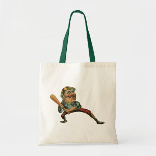Bolso De Tela Deportes Antiguos, Jugador de Béisbol Enfadado bat