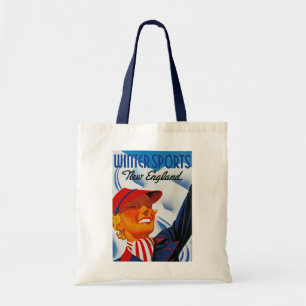 Bolso De Tela Deportes de invierno Nueva Inglaterra