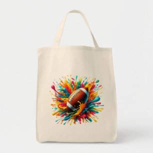 Bolso De Tela Deportes de pelota de juego de salpicaduras colori