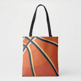 Bolso De Tela Deportes Naranja Baloncesto