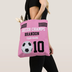 Bolso De Tela Deportes personalizados Coach moderno blanco rosad