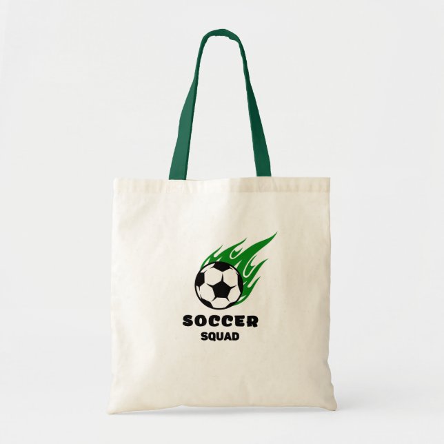 Bolso De Tela Deportistas de fútbol escuadrón (Frente)